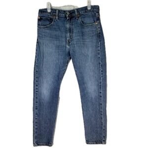 Levi's 512 Men's Jeans 33 X 30 Blue Denim Stretch Mid-Rise Straight Leg M1395
